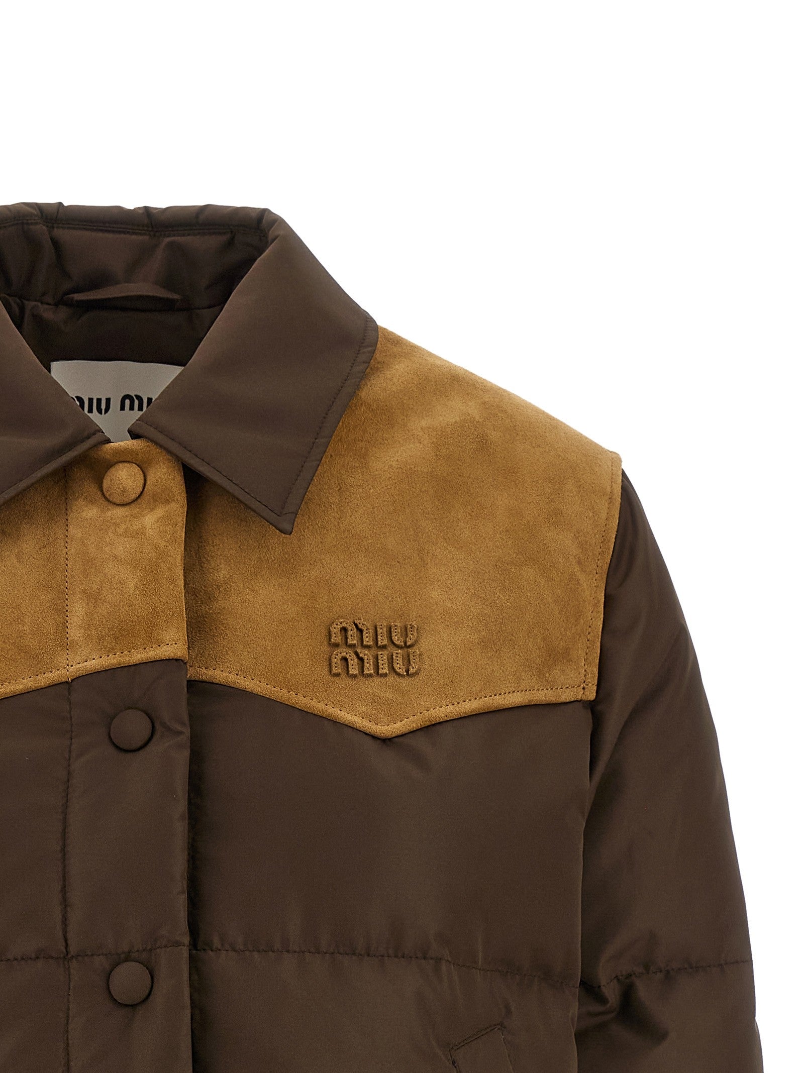 Miu Miu - Pongé tec down jacket