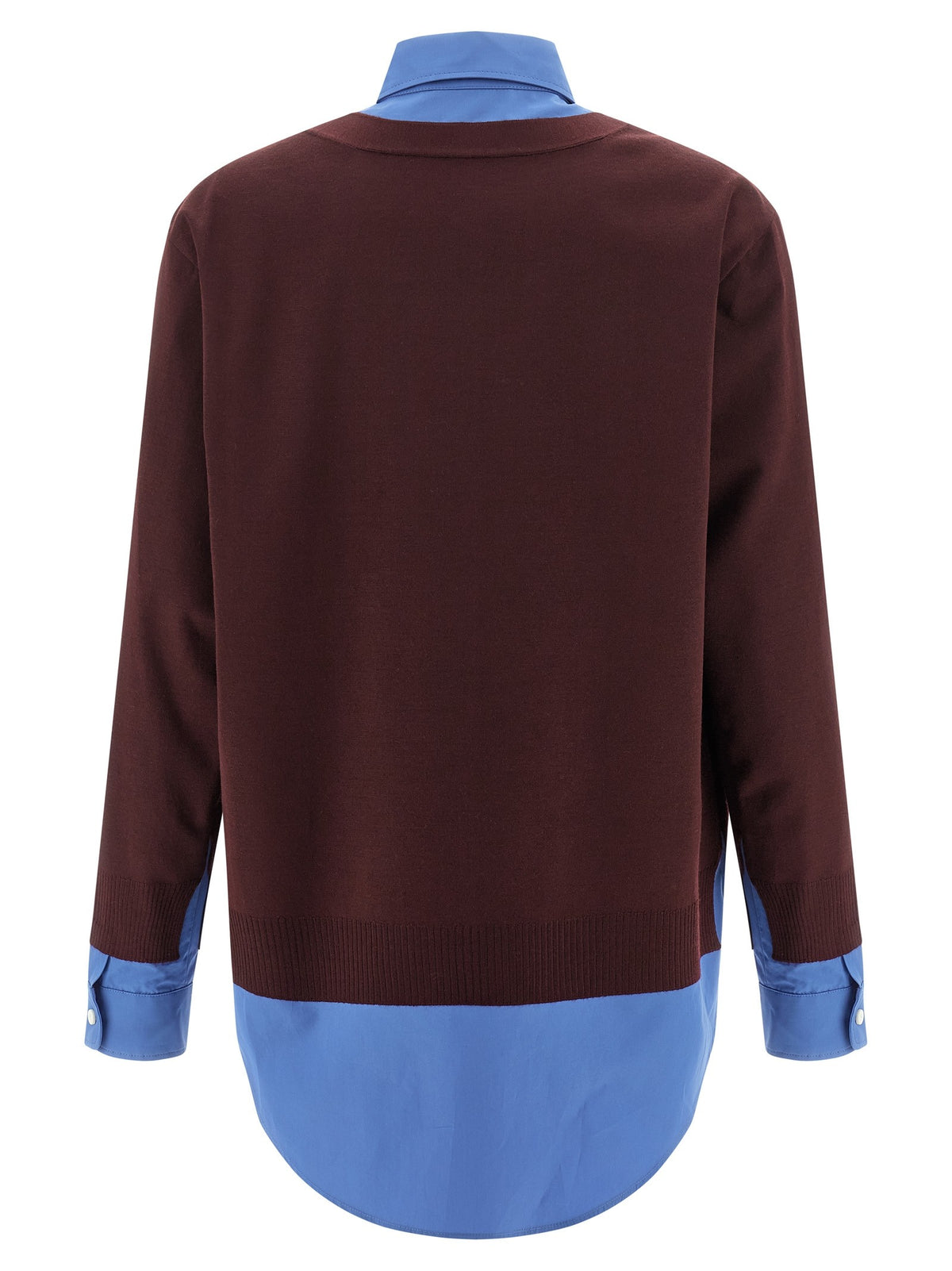 Miu Miu - Poplin and cashmere shirt