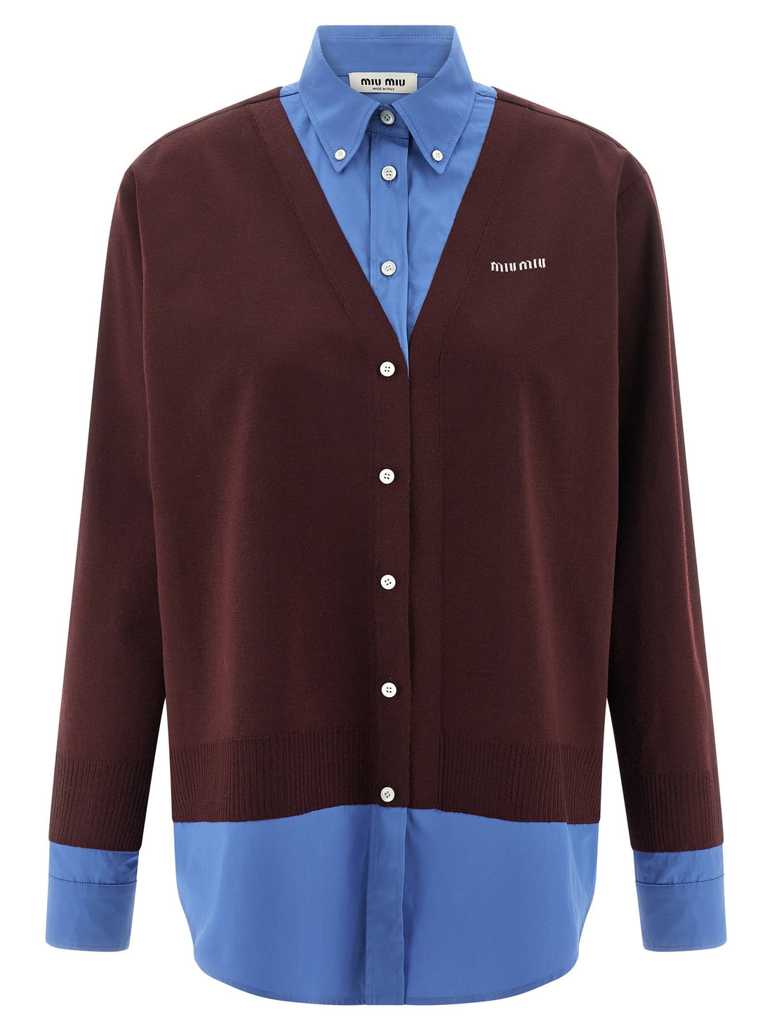 Miu Miu - Poplin and cashmere shirt poplin-and-cashmere-shirt_d14d07db-d7e2-42e3-8885-782e84754e60