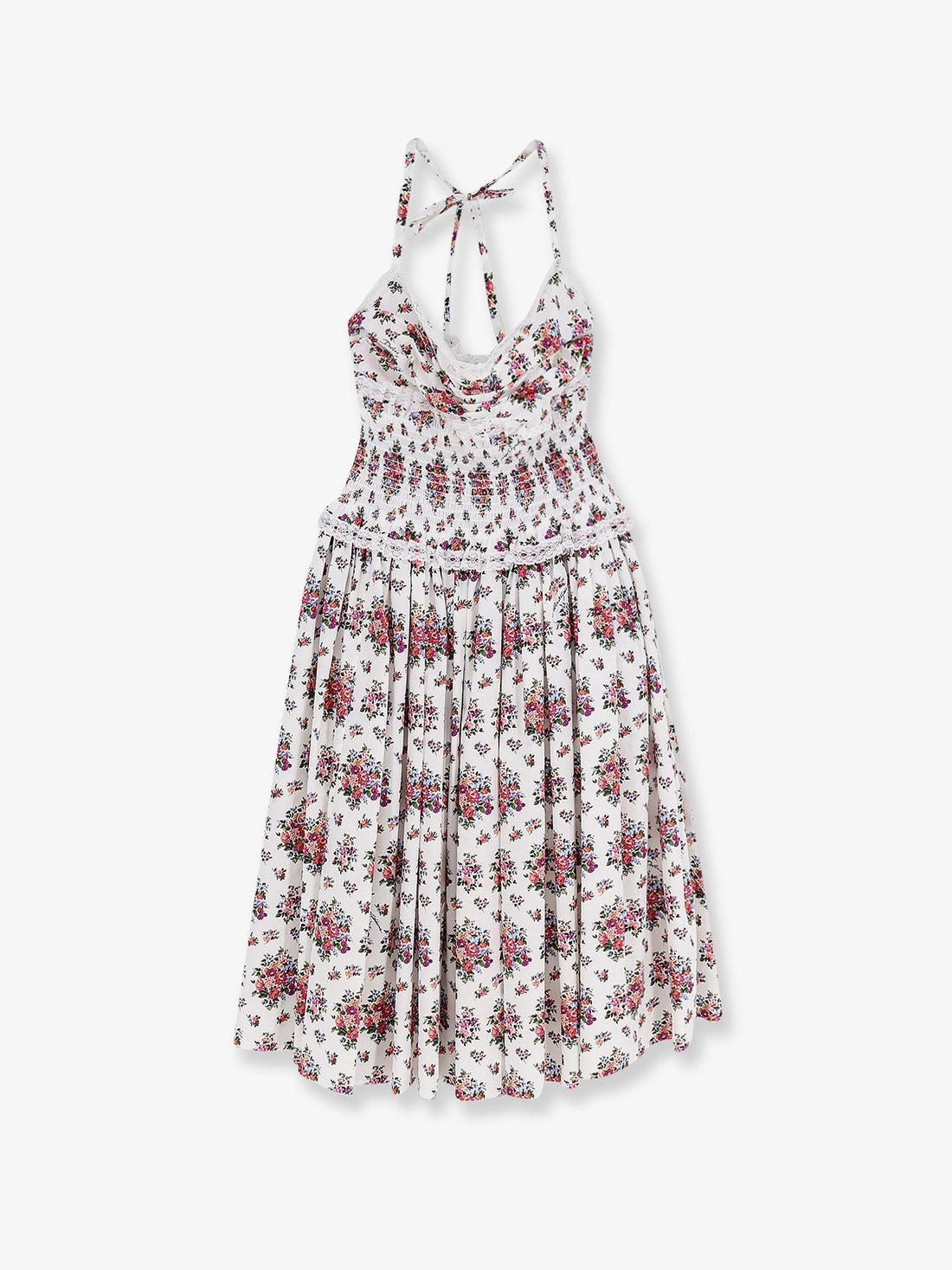 Dolce & Gabbana Poplin dress with Mazzolini di Fiori print