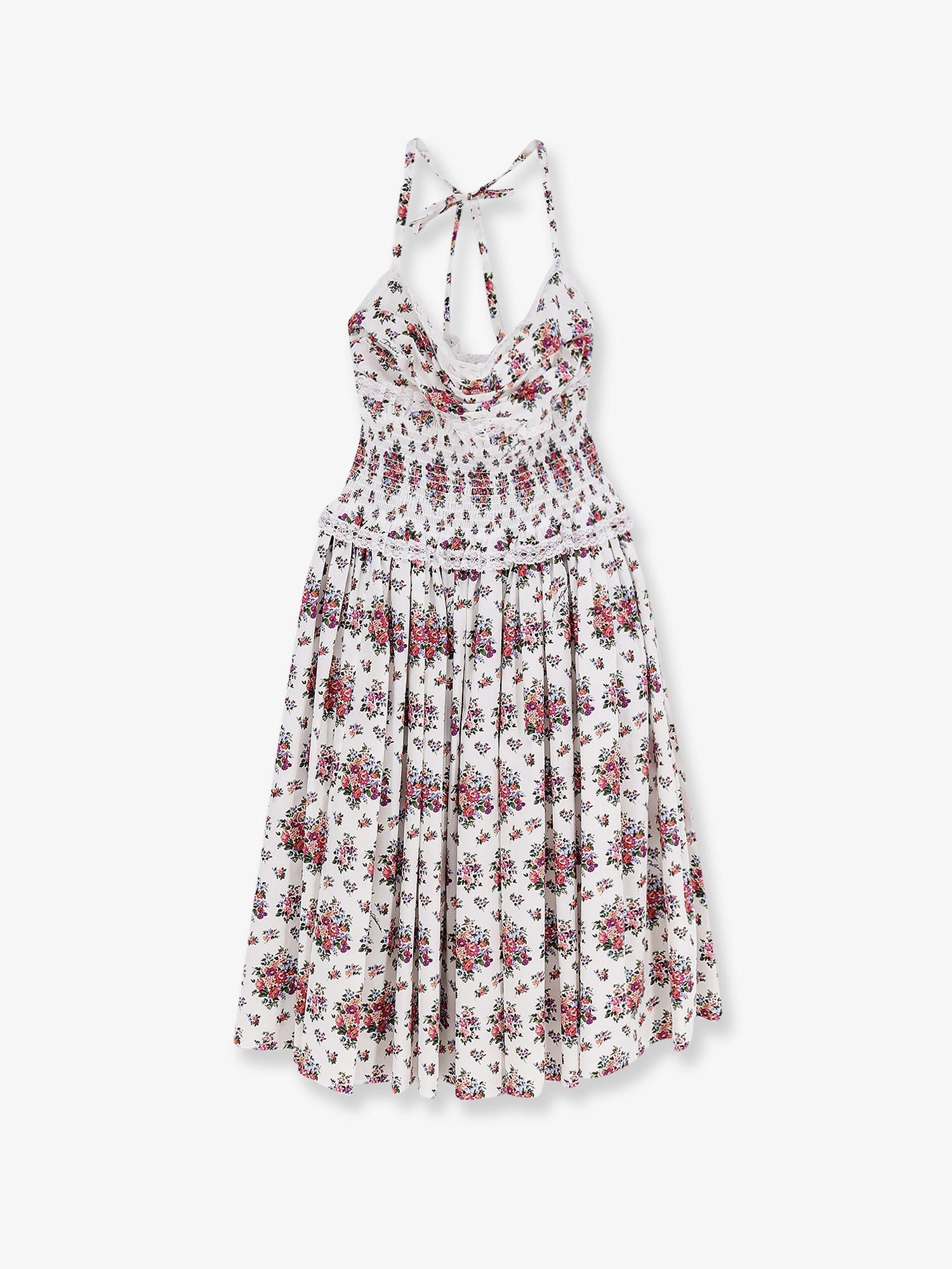 Dolce & Gabbana Poplin dress with Mazzolini di Fiori print