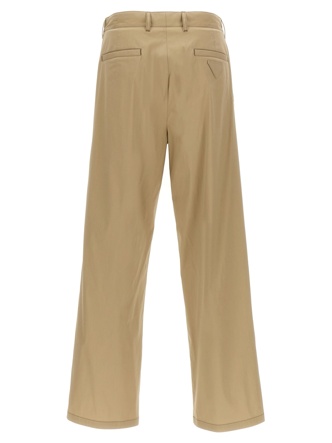 PRADA - Poplin pants beige 50 IT