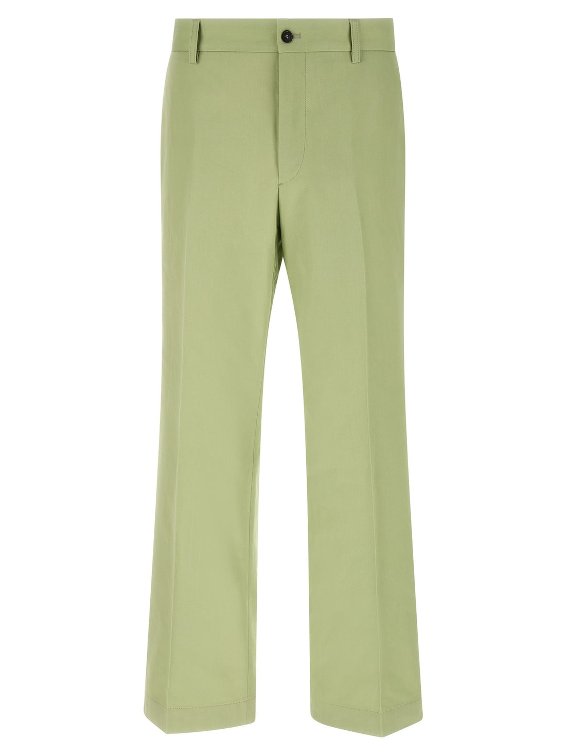 PRADA - Poplin pants GREEN 52 IT