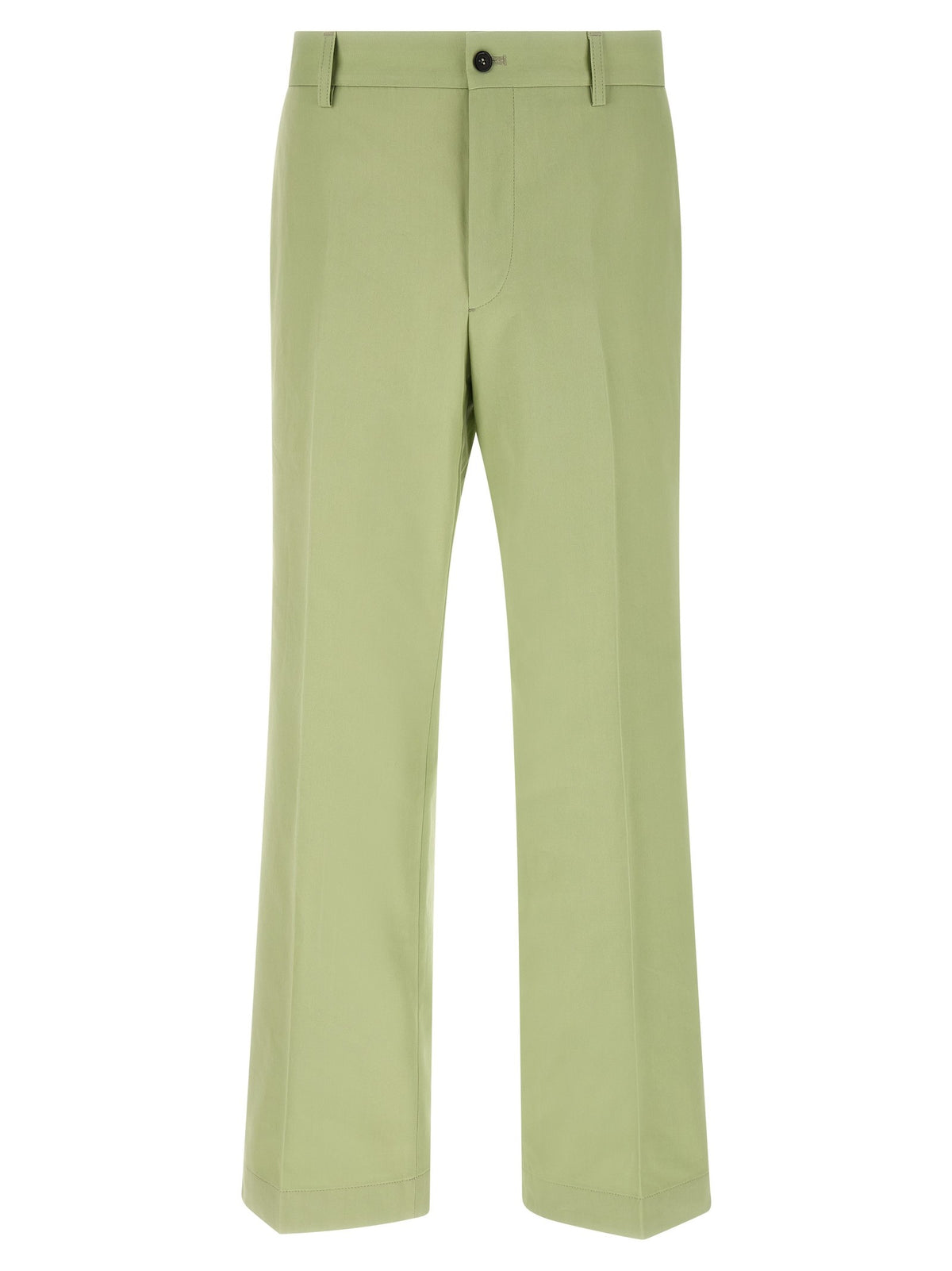 PRADA - Poplin pants GREEN 52 IT