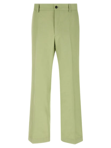 PRADA - Poplin pants GREEN 52 IT