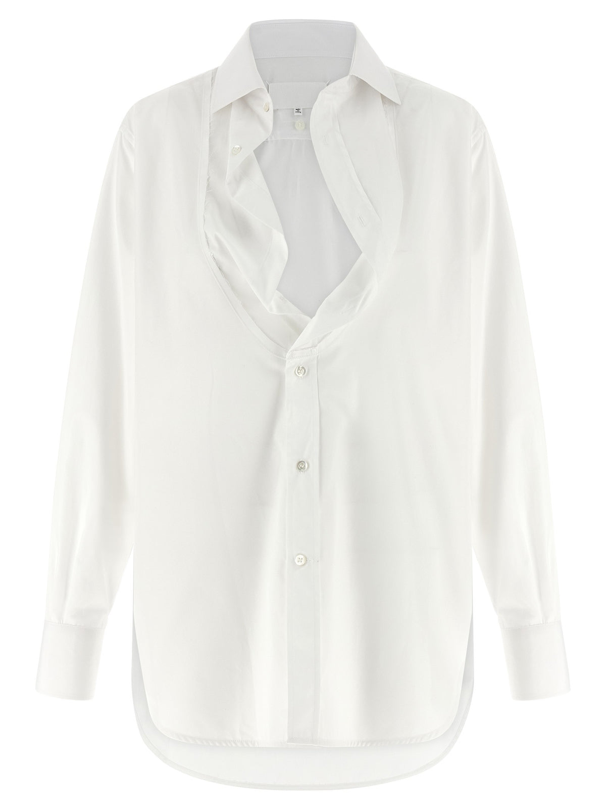Maison Margiela - Poplin Folded-collar Shirt White 40 IT