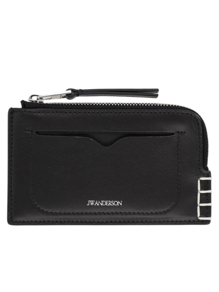 jw anderson - Zip Leather Wallet Black UNI