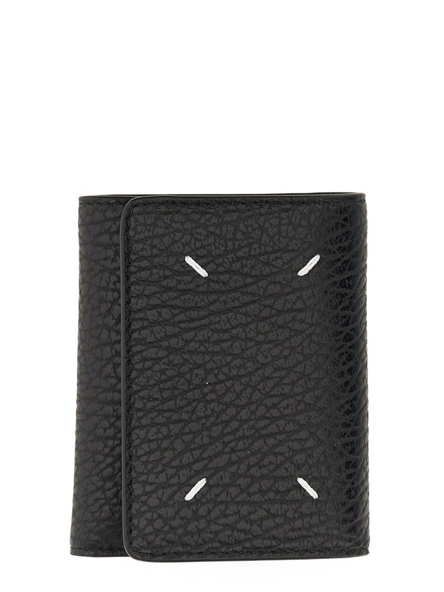 Maison Margiela - PORTAFOGLIO TRIFOLD "FOUR STITCHES" Unisex Black UNI