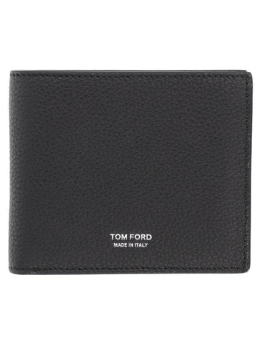 TOM FORD - Bifold Leather Wallet Black UNI