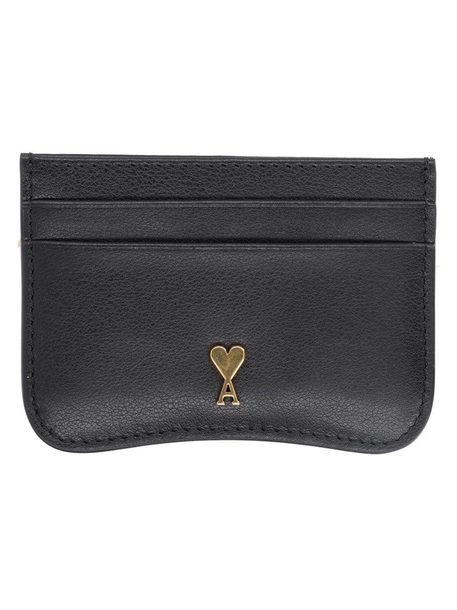 AMI PARIS - Card Holder Wallet - Unisex Black UNI
