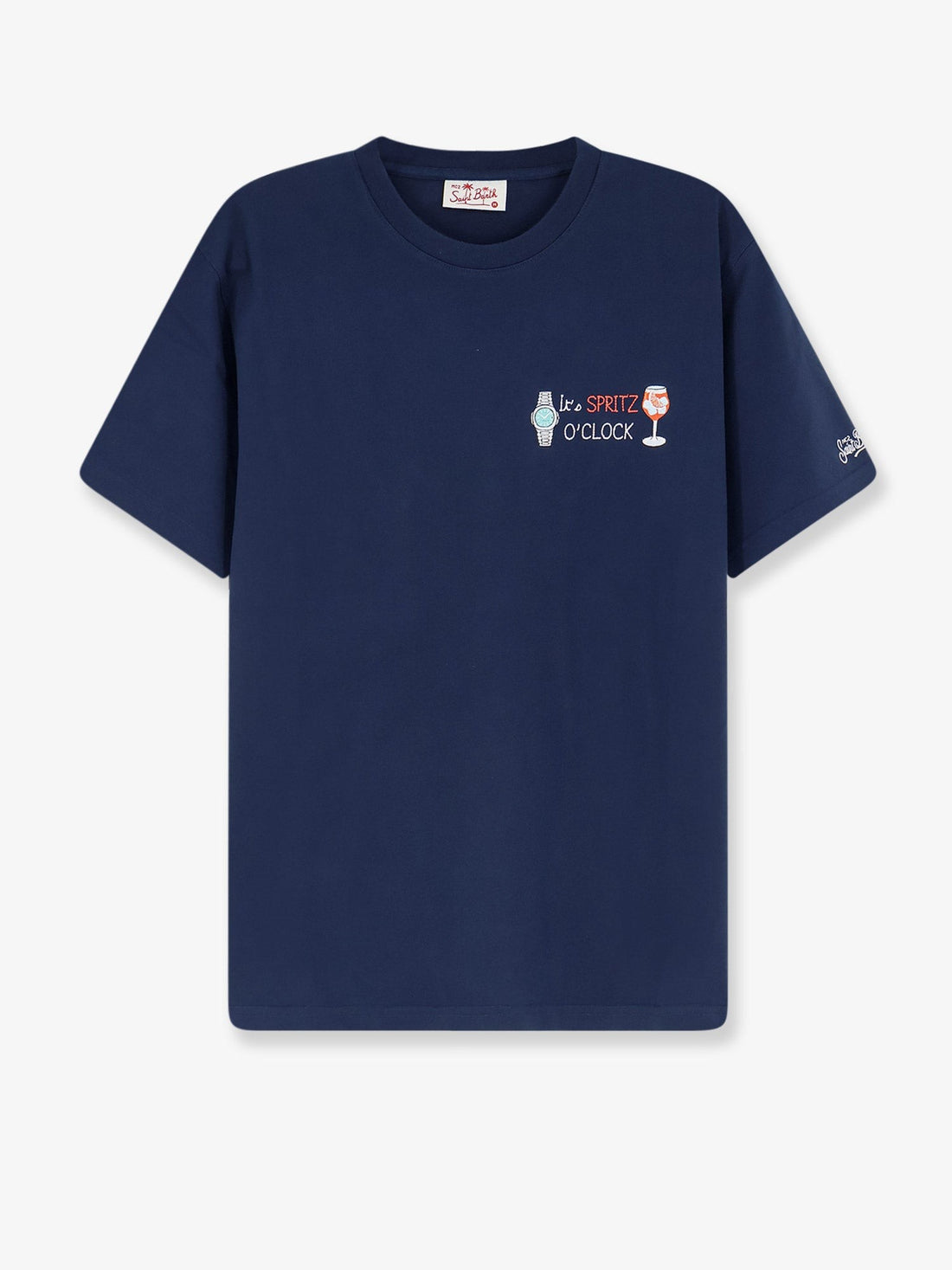 MC2 SAINT BARTH MC2 SAINT BARTH - Portofino cotton T-shirt with embroidered logo on the front