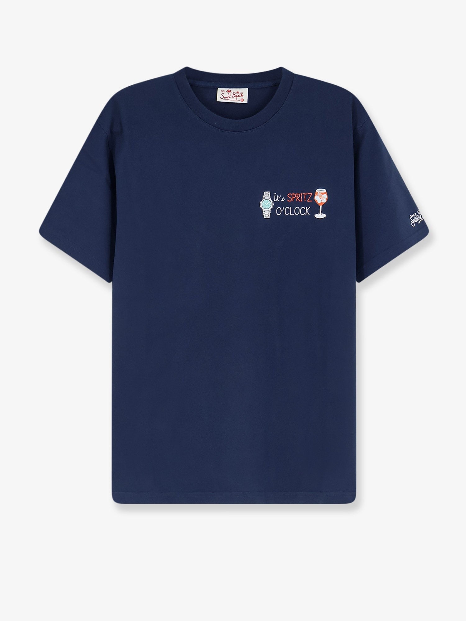 MC2 SAINT BARTH MC2 SAINT BARTH - Portofino cotton T-shirt with embroidered logo on the front