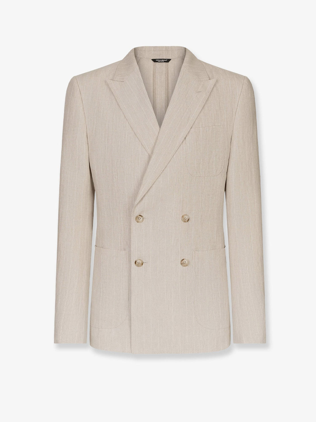 Dolce & Gabbana Portofino linen blazer with striped motif