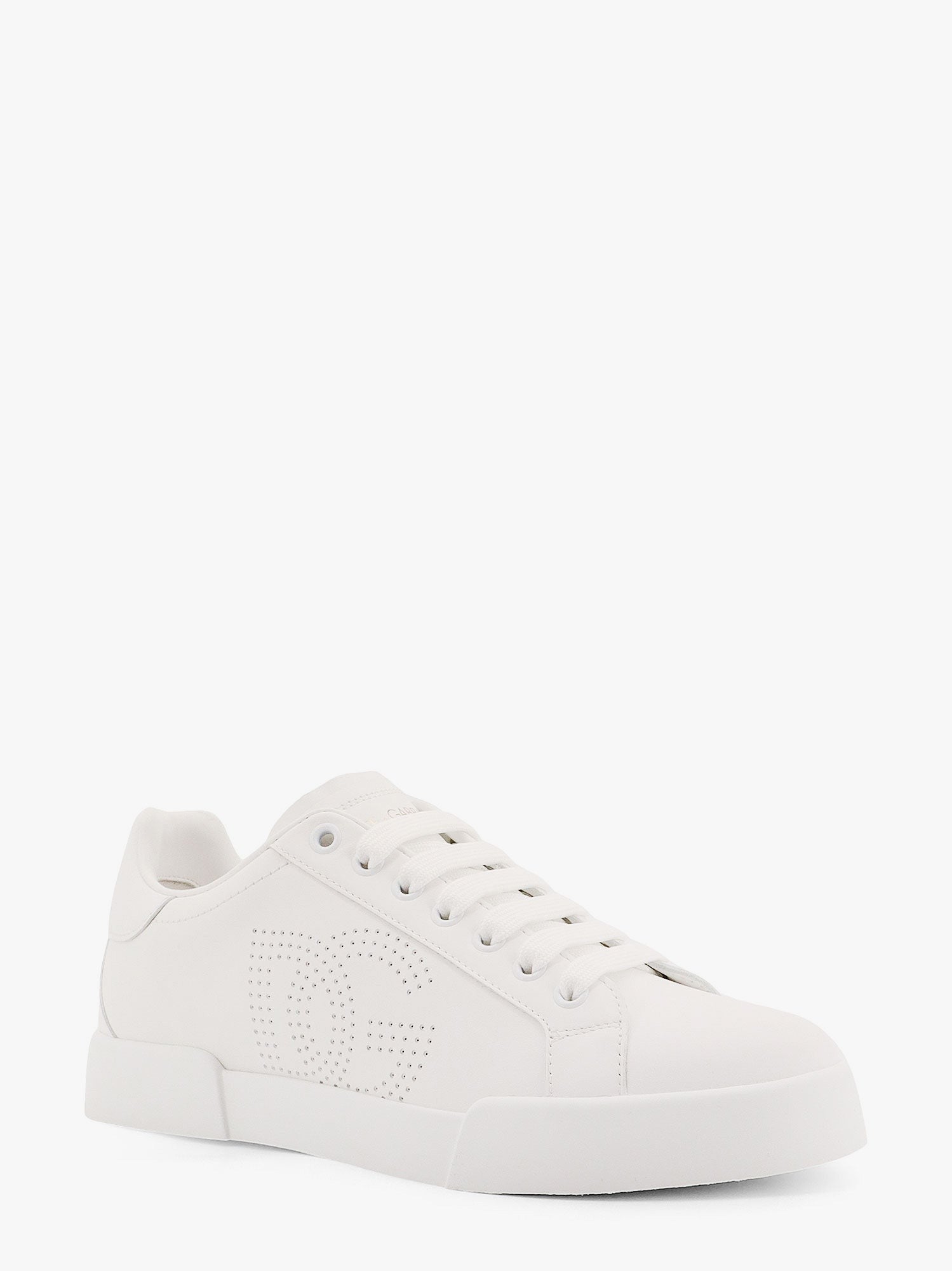 Portofino low-top leather sneakers with lateral monogram