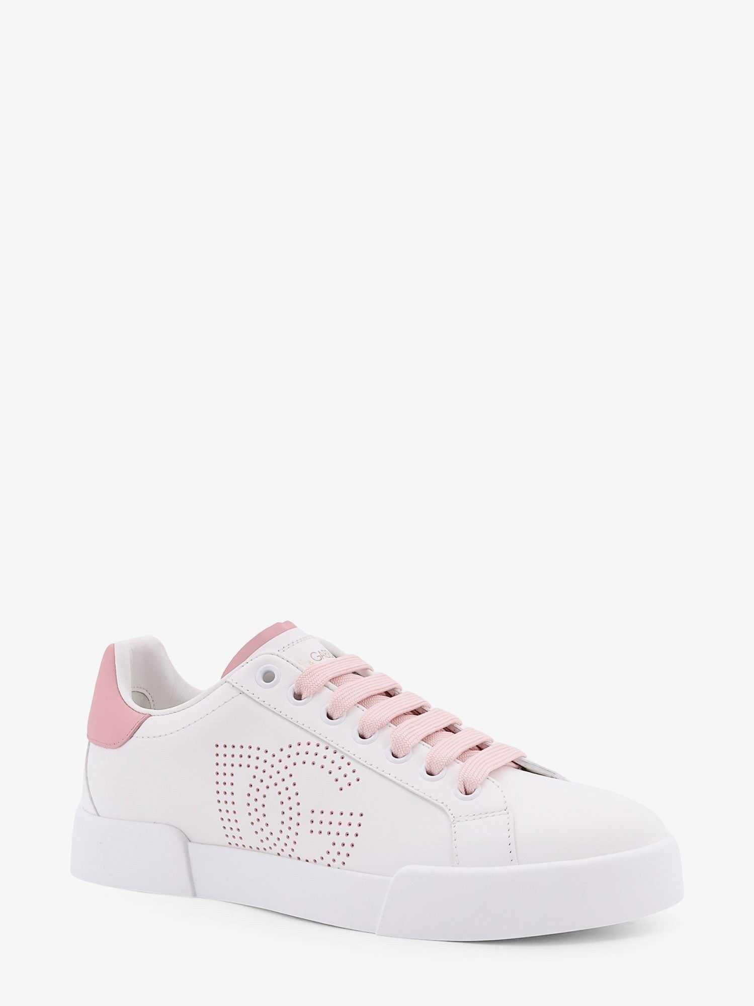 Portofino low-top leather sneakers with lateral monogram