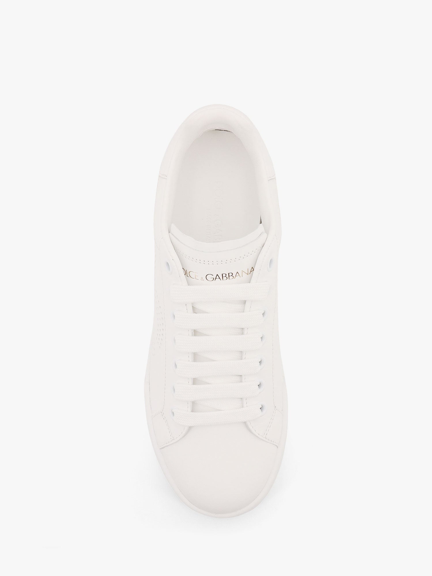 Portofino low-top leather sneakers with lateral monogram