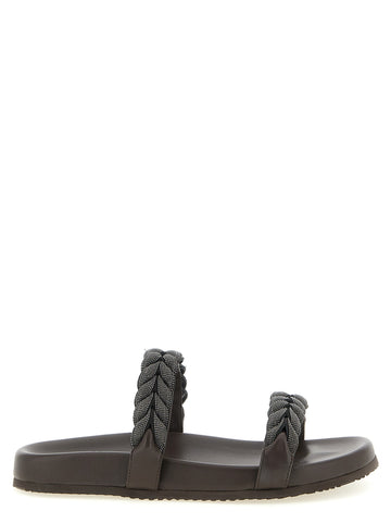 Brunello Cucinelli - 'Precious Braided Straps' sandals