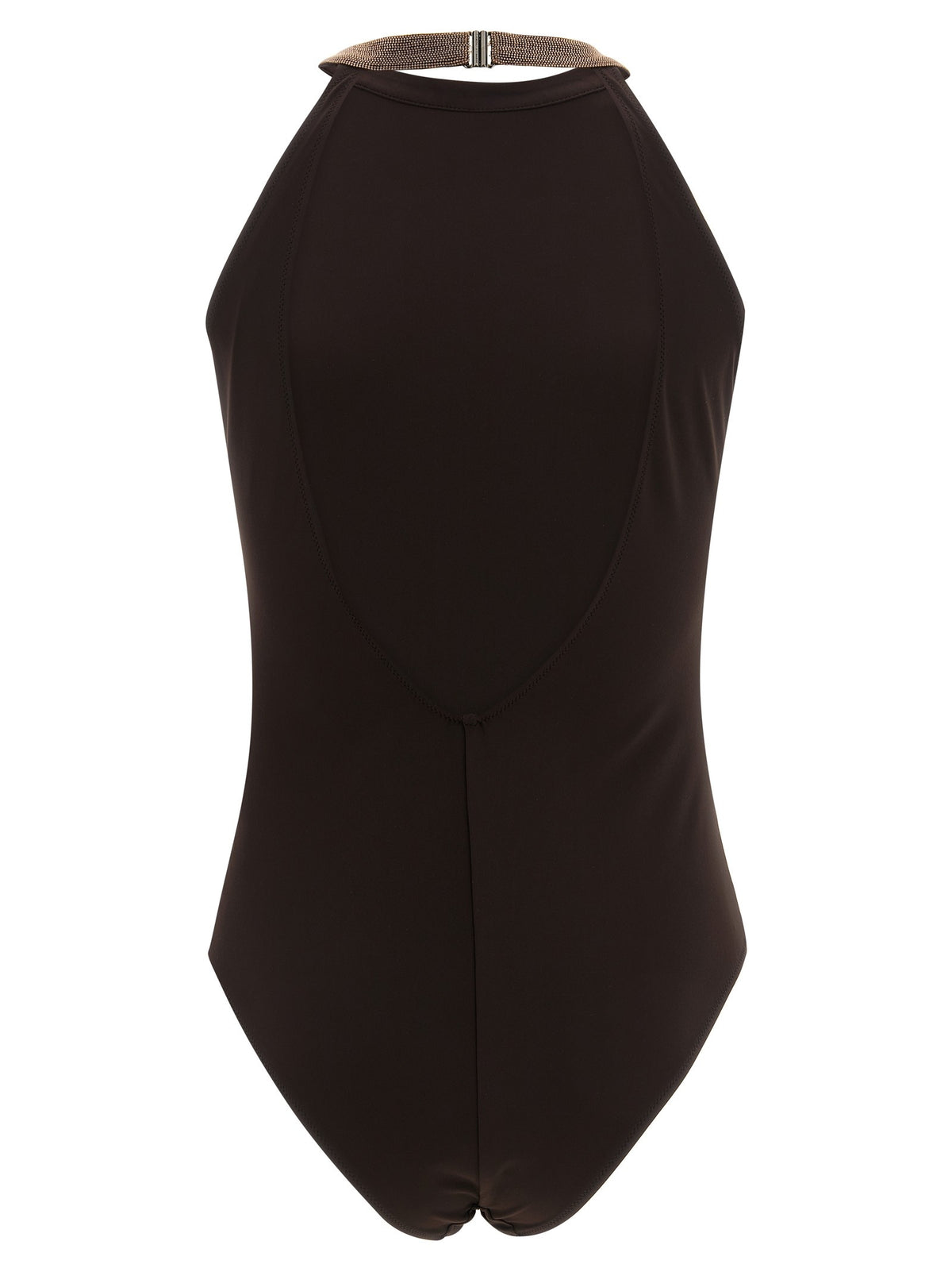 Brunello Cucinelli - 'Precious Collar' one-piece swimsuit