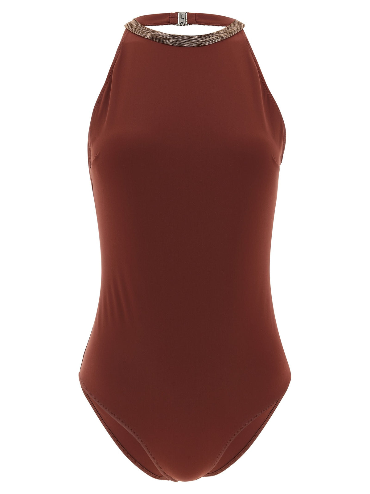 Brunello Cucinelli - 'Precious Collar' one-piece swimsuit