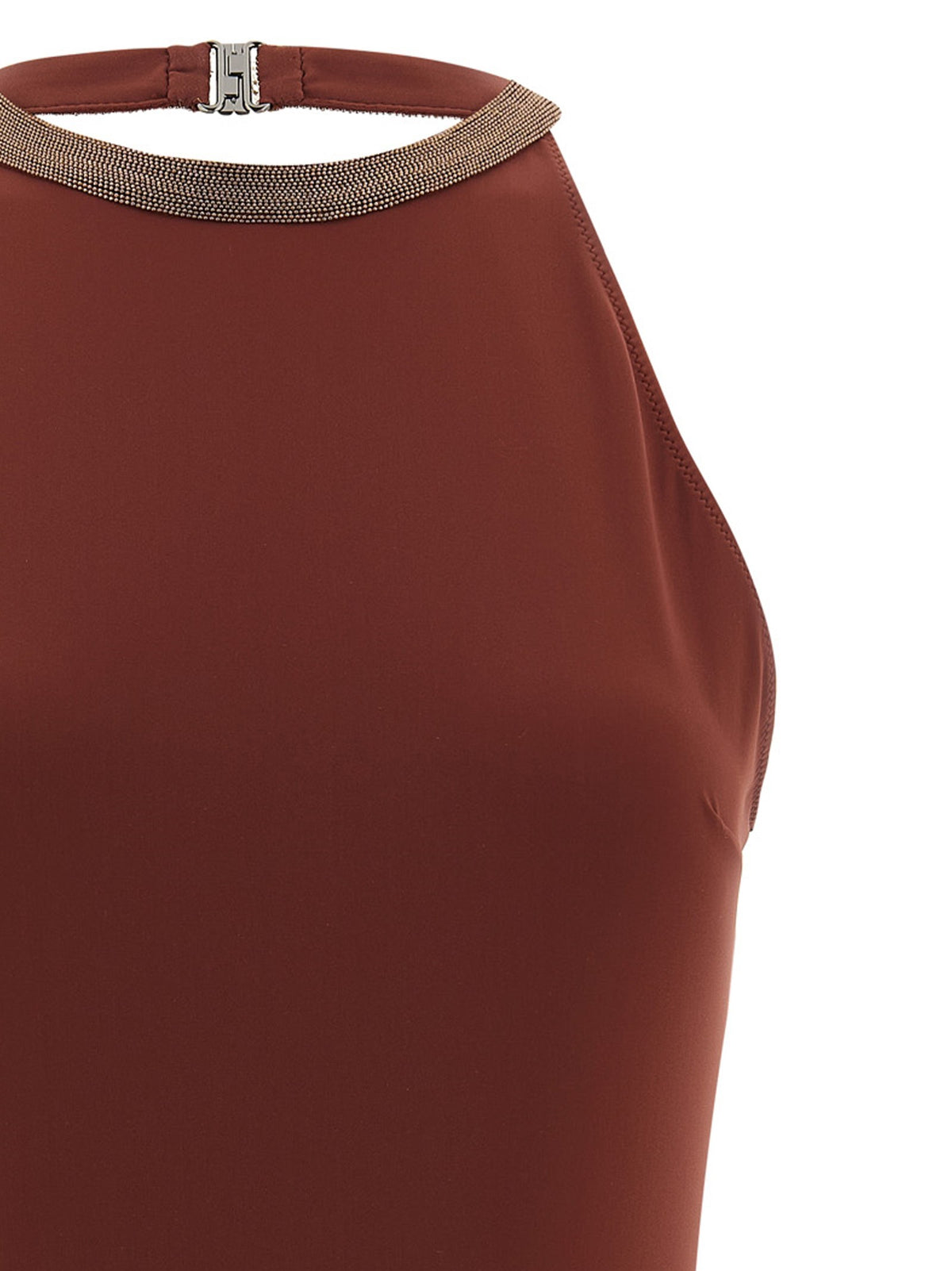 Brunello Cucinelli - 'Precious Collar' one-piece swimsuit