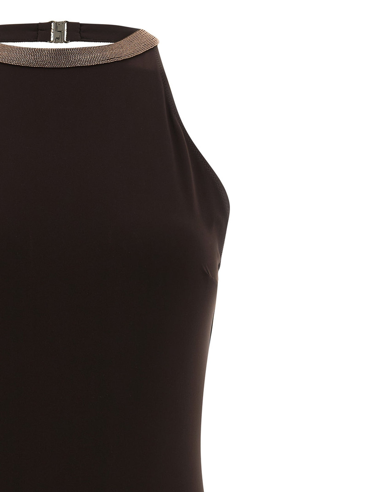 Brunello Cucinelli - 'Precious Collar' one-piece swimsuit