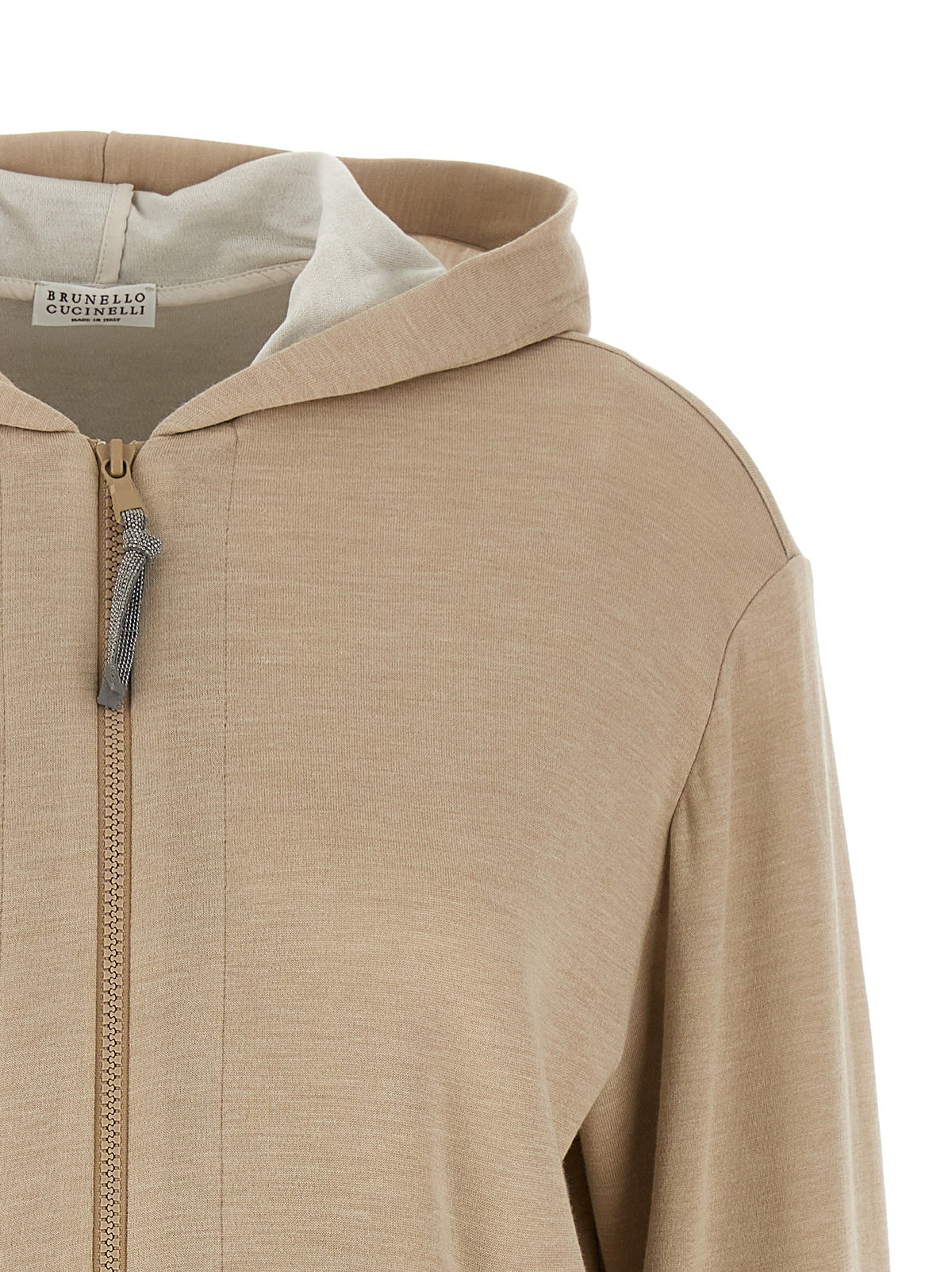 Brunello Cucinelli - 'Precious Zipper Pull' hoodie