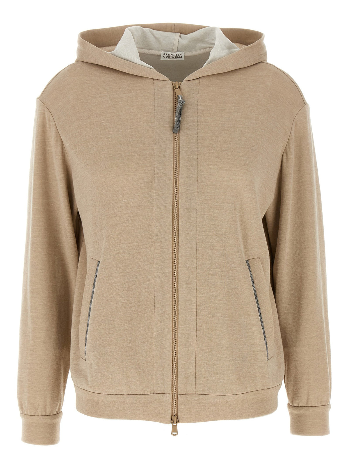 Brunello Cucinelli - 'Precious Zipper Pull' hoodie
