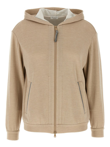 Brunello Cucinelli - 'Precious Zipper Pull' hoodie