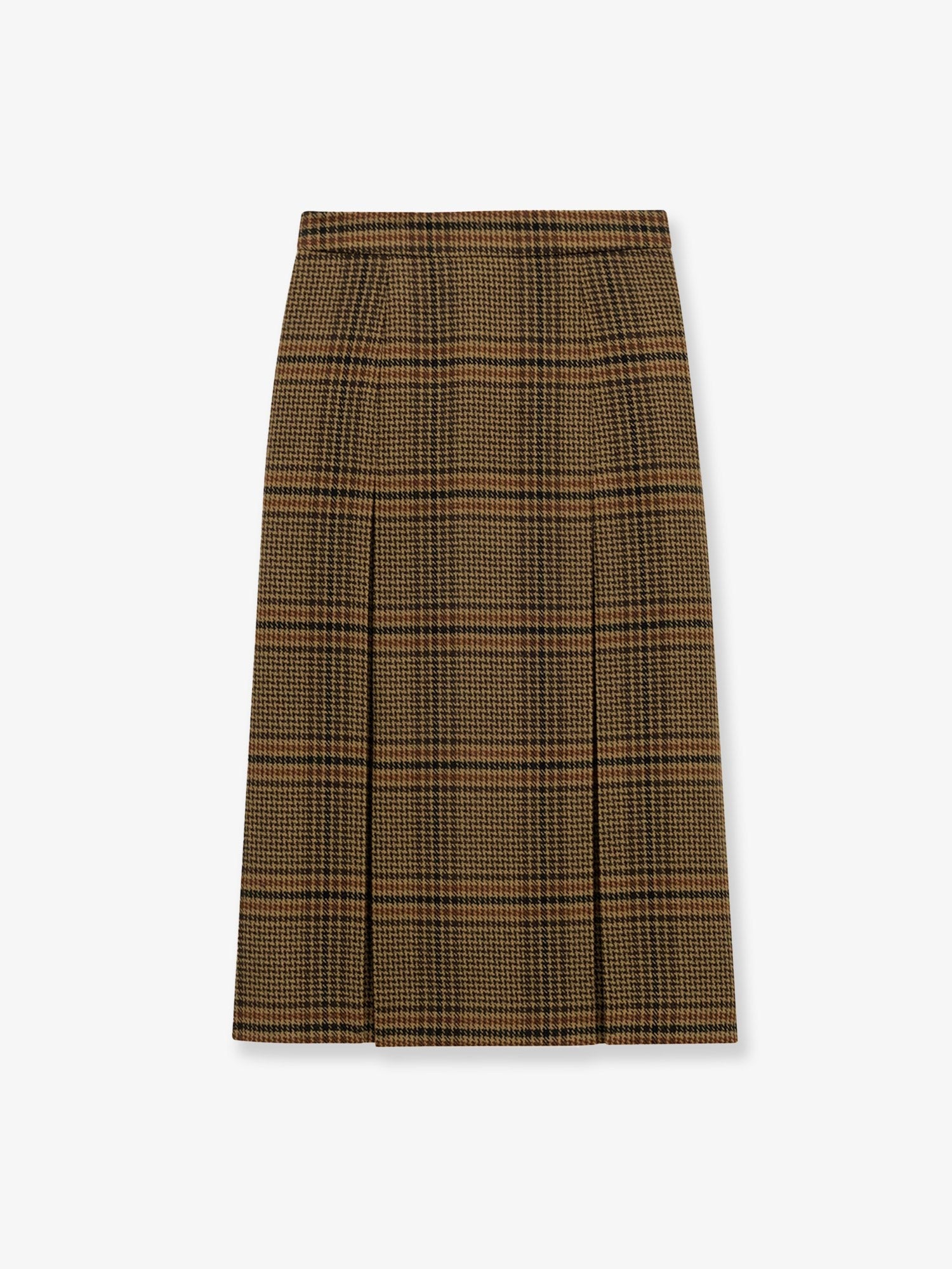 Prince of Wales certified virgin wool skirt