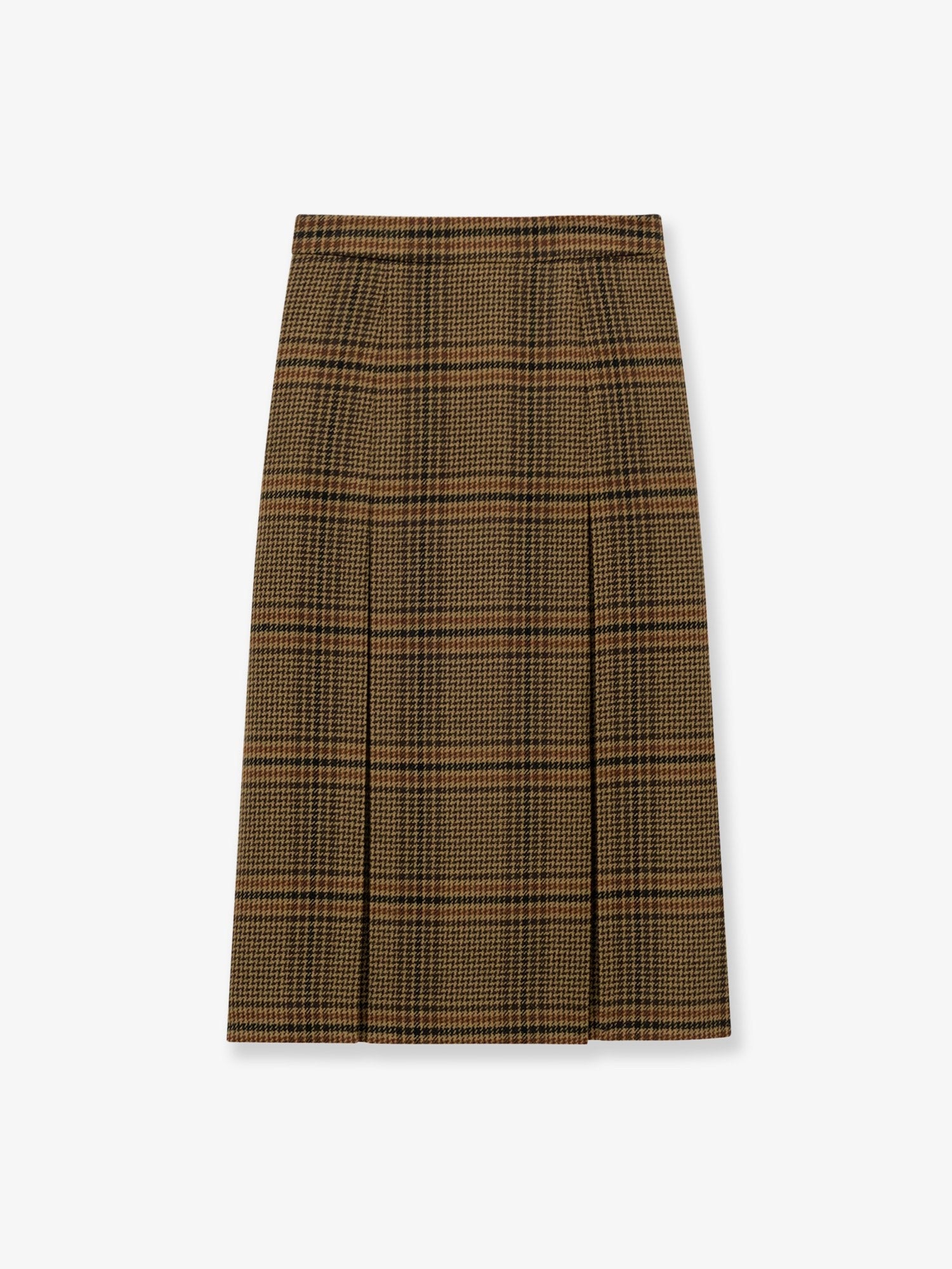 Prince of Wales certified virgin wool skirt