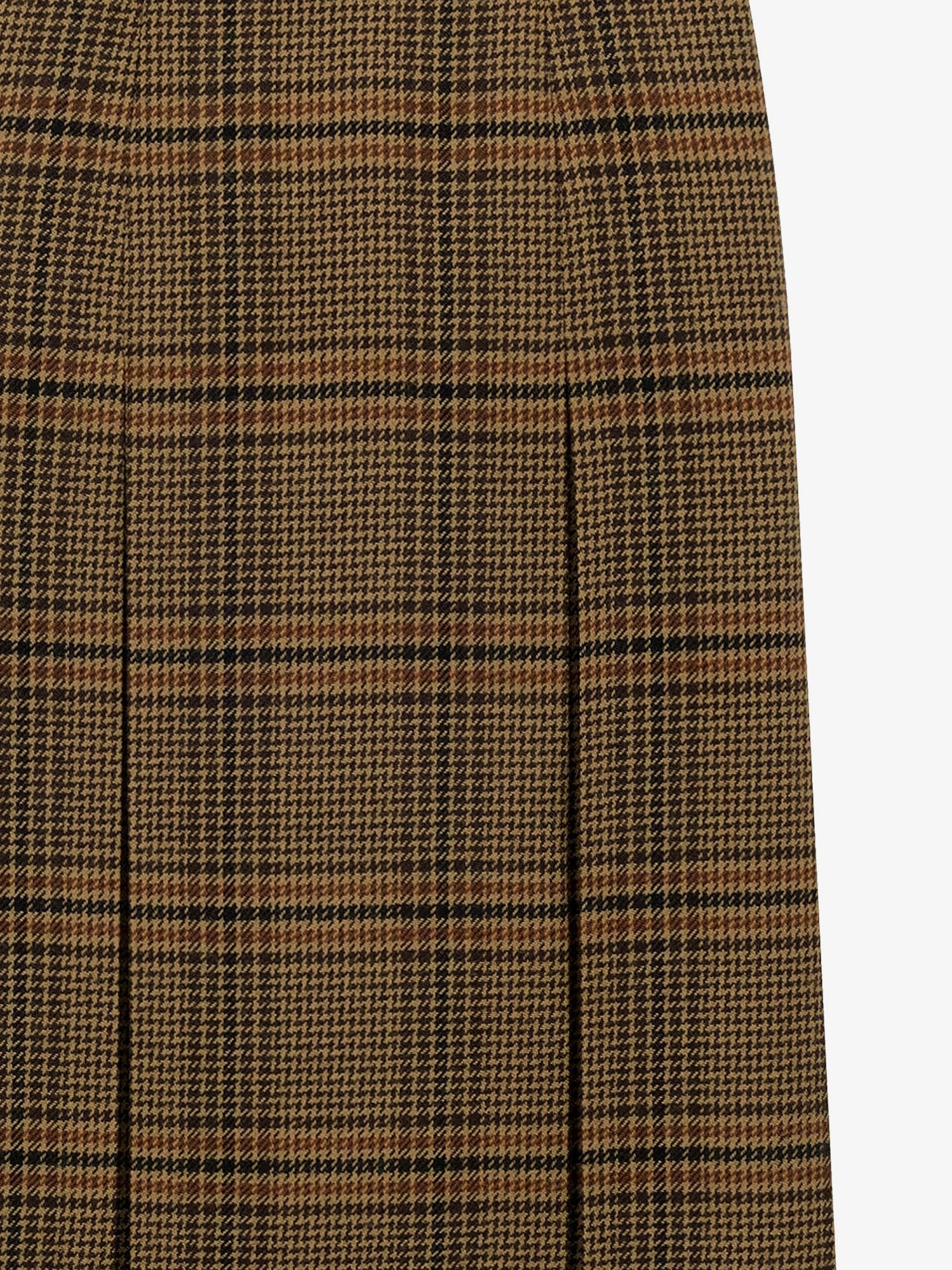 Prince of Wales certified virgin wool skirt