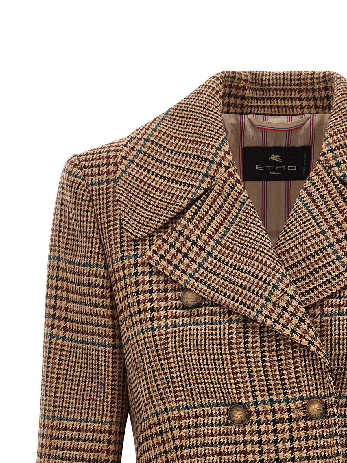 Etro - Prince of Wales coat