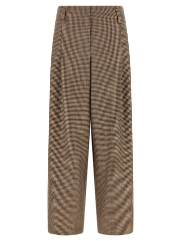 Brunello Cucinelli - Prince of Wales lamé pants