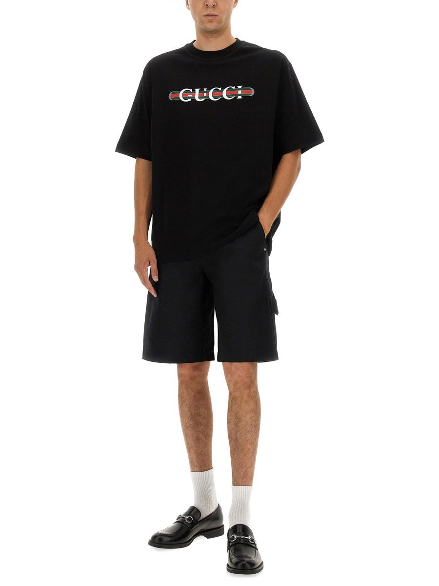 PRINTED COTTON JERSEY T-SHIRT