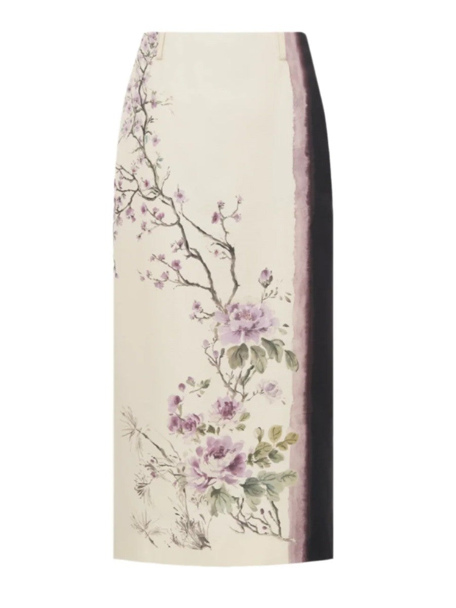 Dior PRINTED MIDI SKIRT