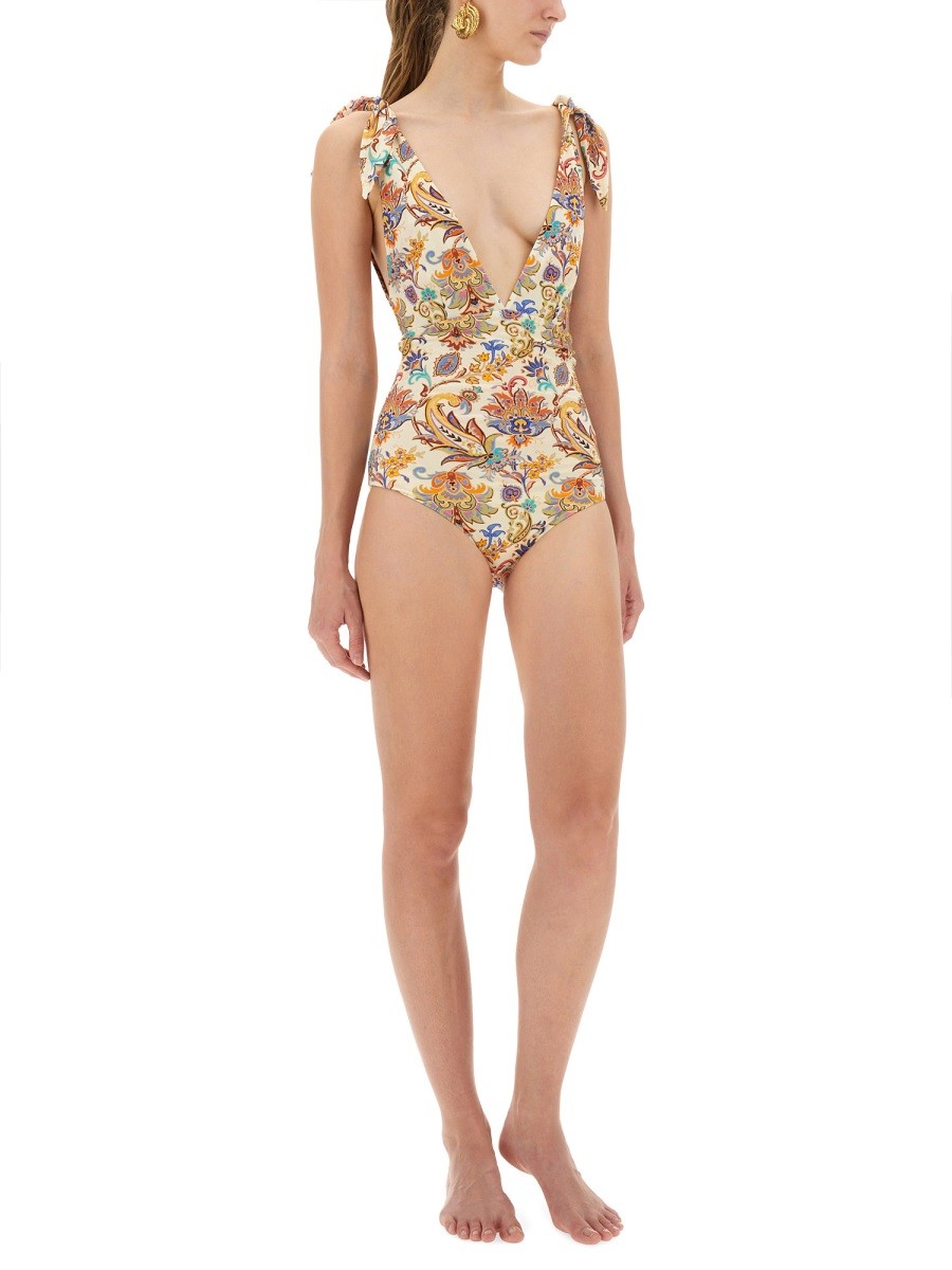 PRINTED ONE-PIECE SWIMSUIT
