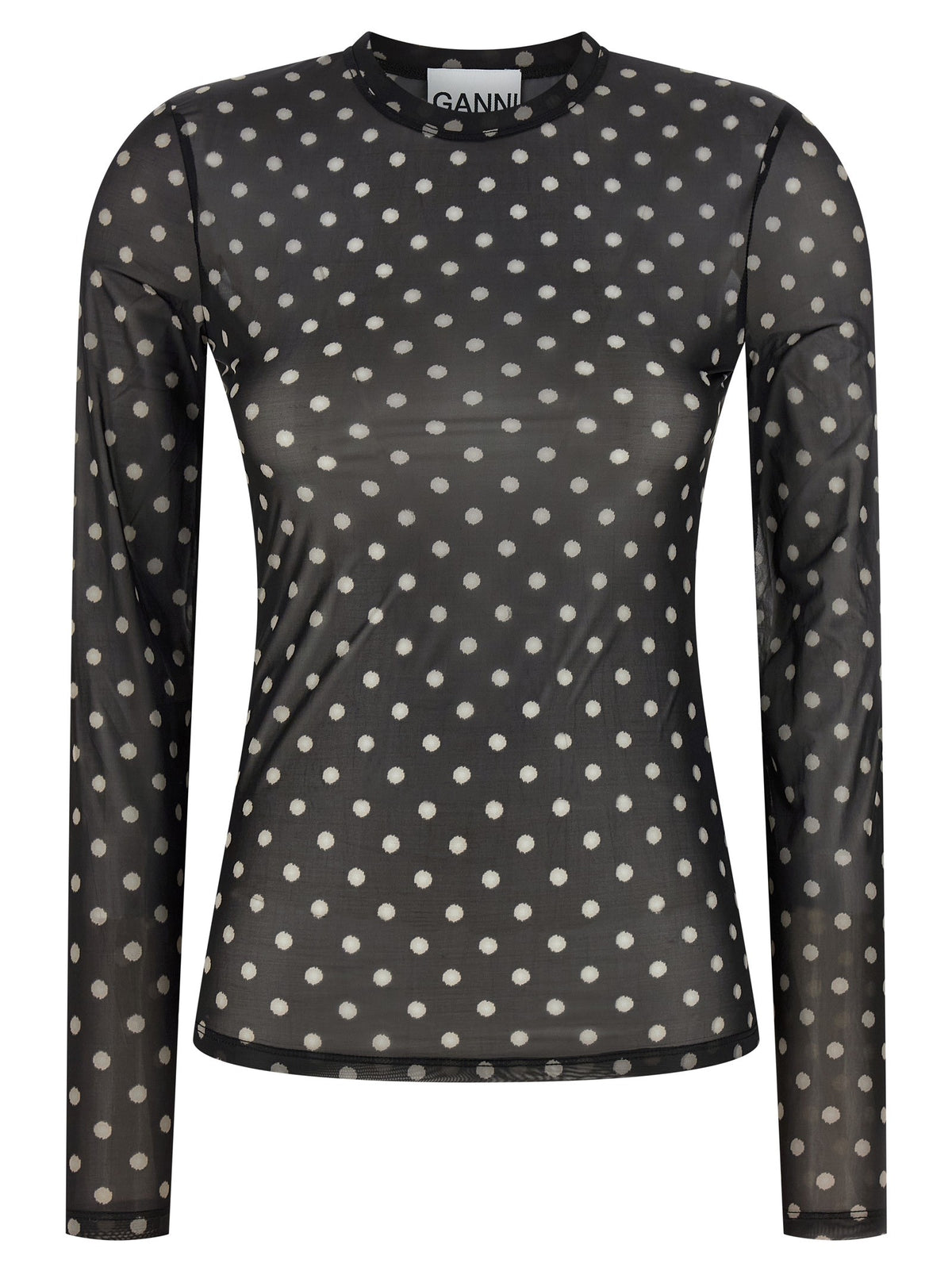 GANNI - 'Printed Sheer' sweater