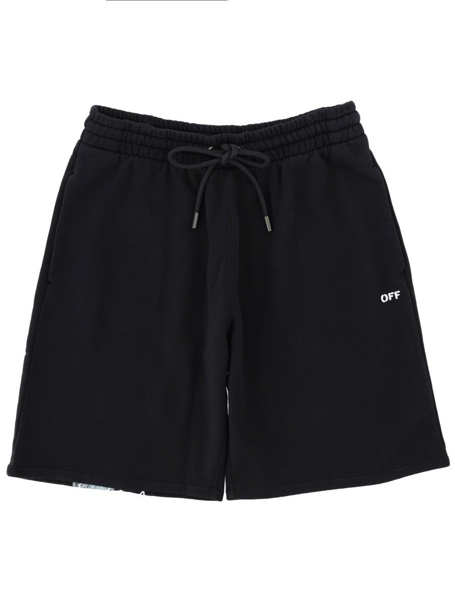 Off-white PRINTED SHORTS