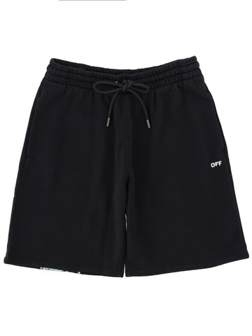 Off-white PRINTED SHORTS