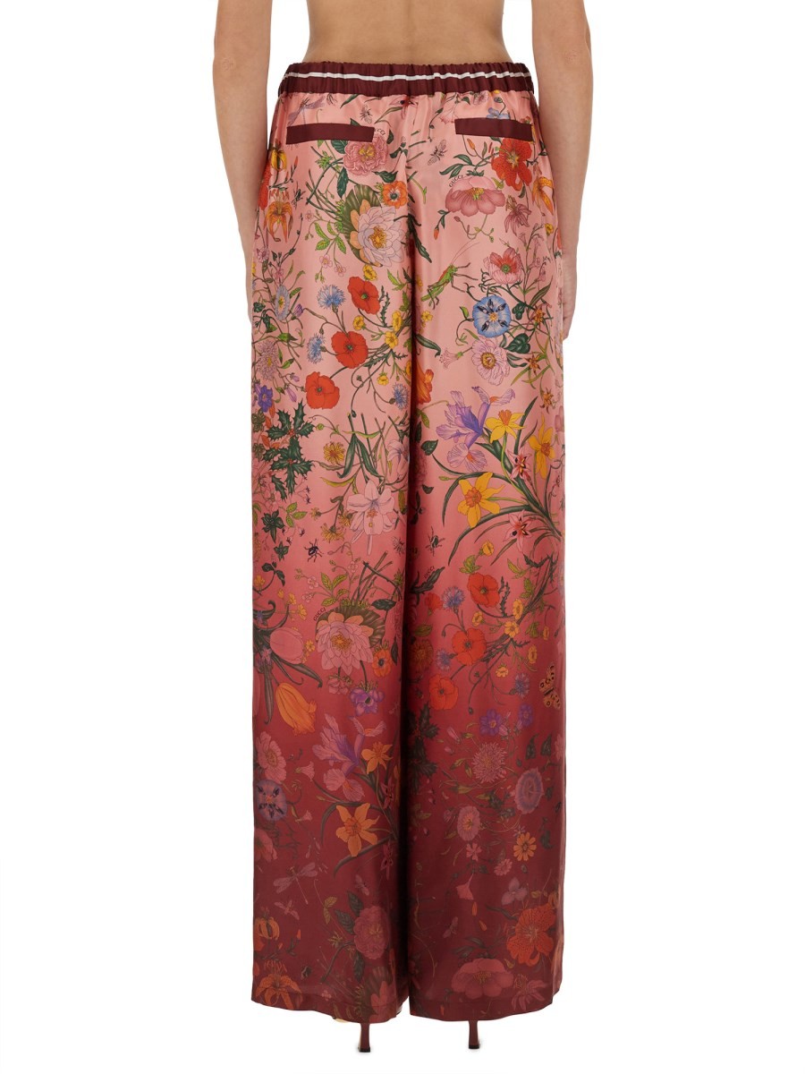 PRINTED SILK PANTS