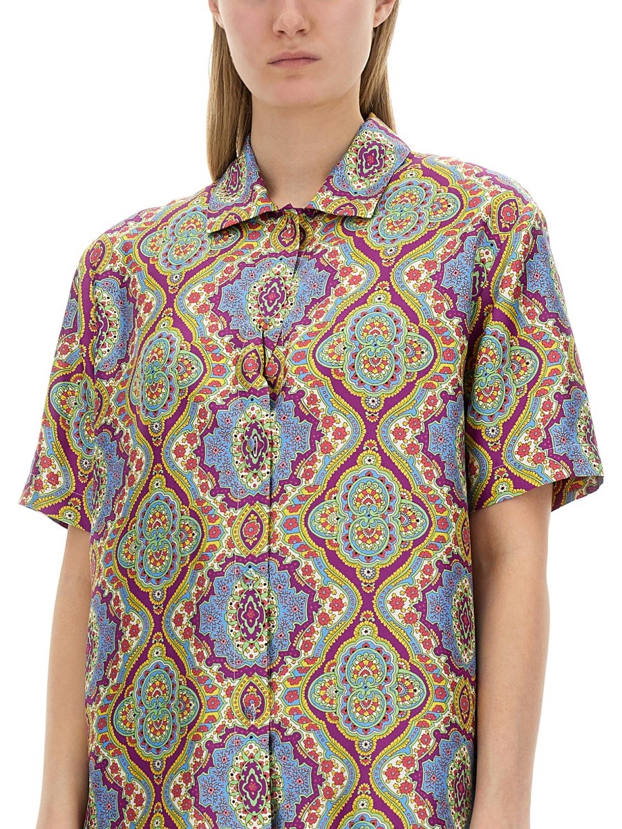 PRINTED SILK SHIRT