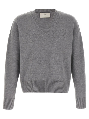 AMI PARIS - Puff logo patch sweater