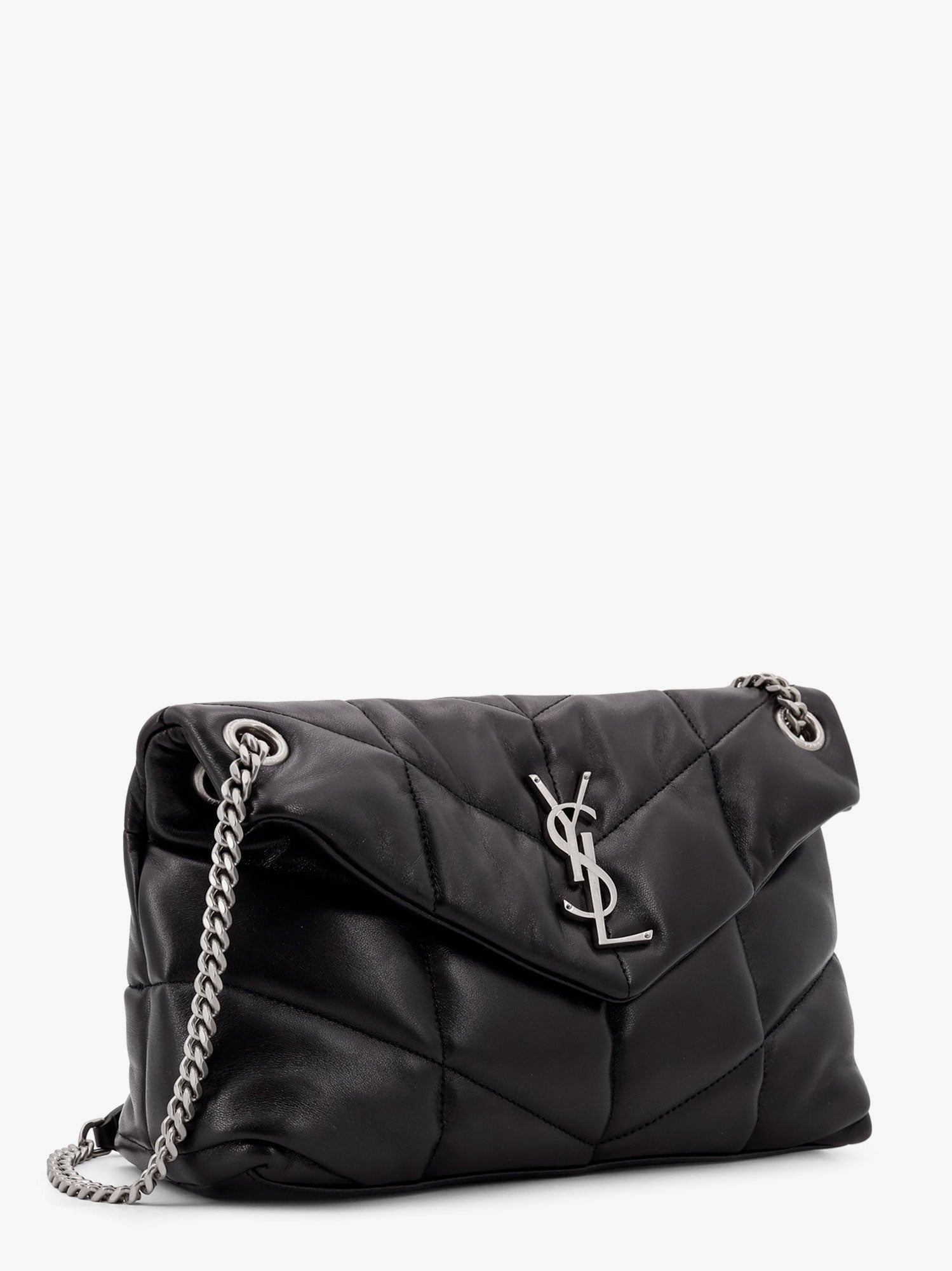 Saint Laurent Saint Laurent - Puffer matelassé leather crossbody bag