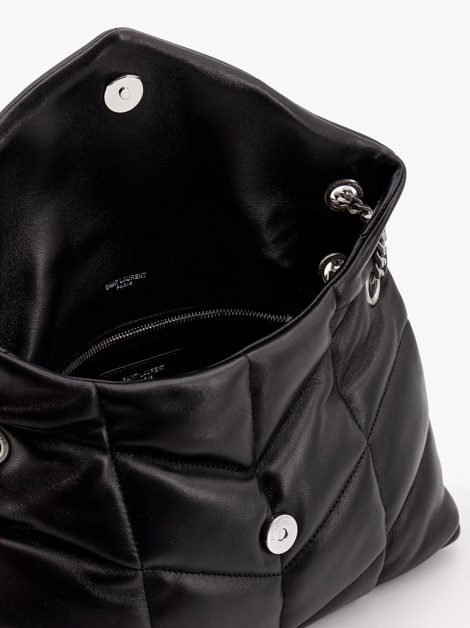 Saint Laurent Saint Laurent - Puffer matelassé leather crossbody bag