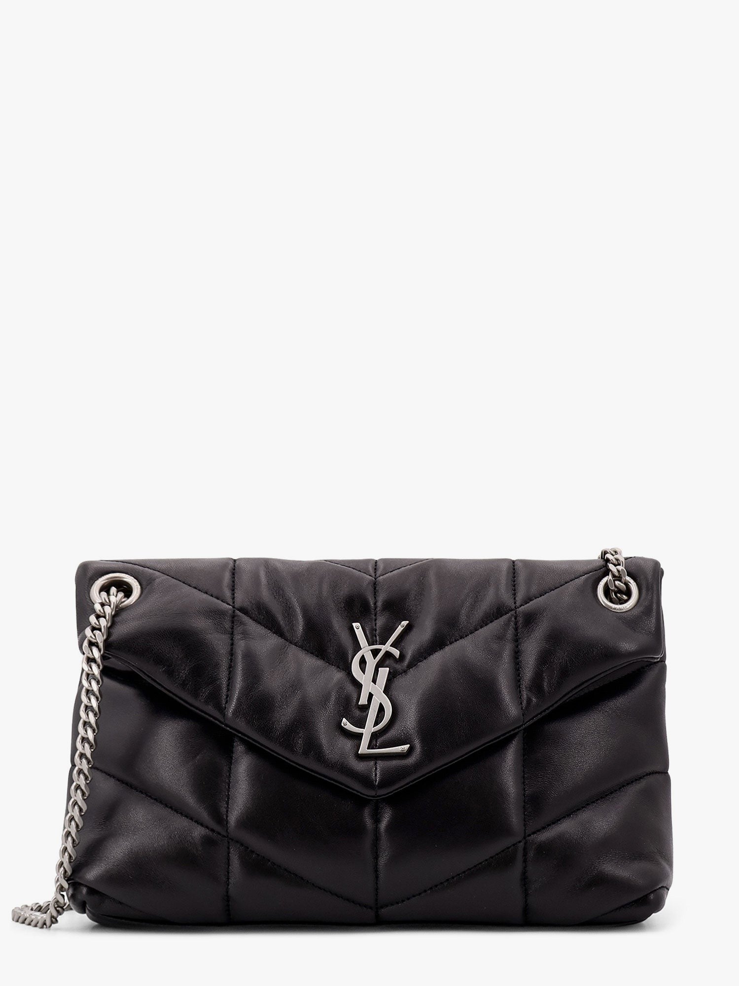 Saint Laurent Saint Laurent - Puffer matelassé leather crossbody bag