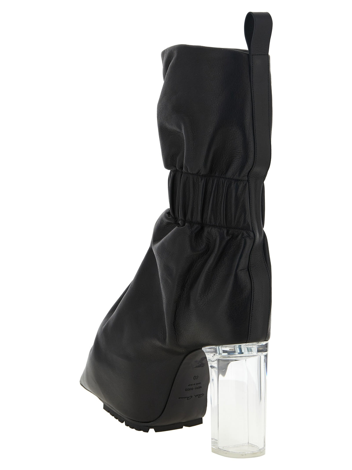 RICK OWENS - 'Pull On Cuffed Taquito' ankle boots