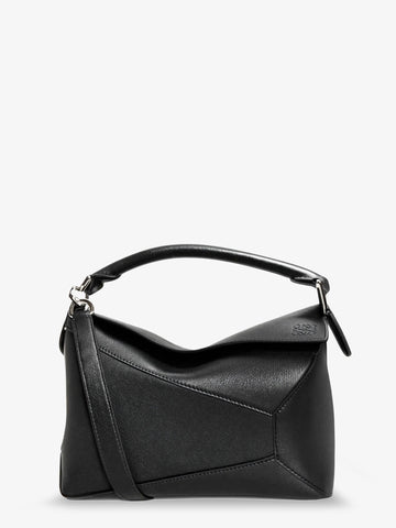 LOEWE - Puzzle Edge leather handbag with engraved Anagram logo
