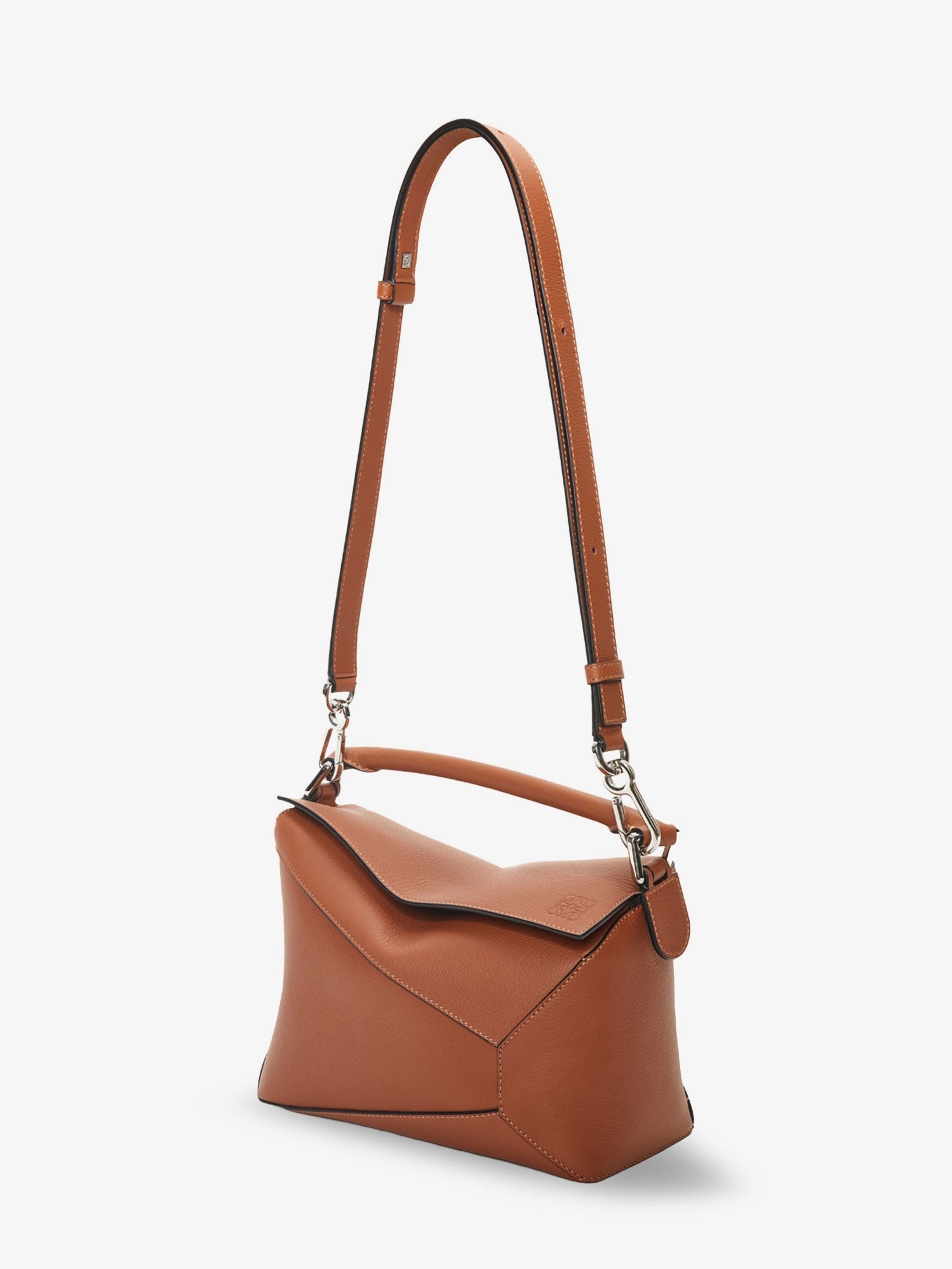 LOEWE - Puzzle Edge leather handbag with engraved Anagram logo