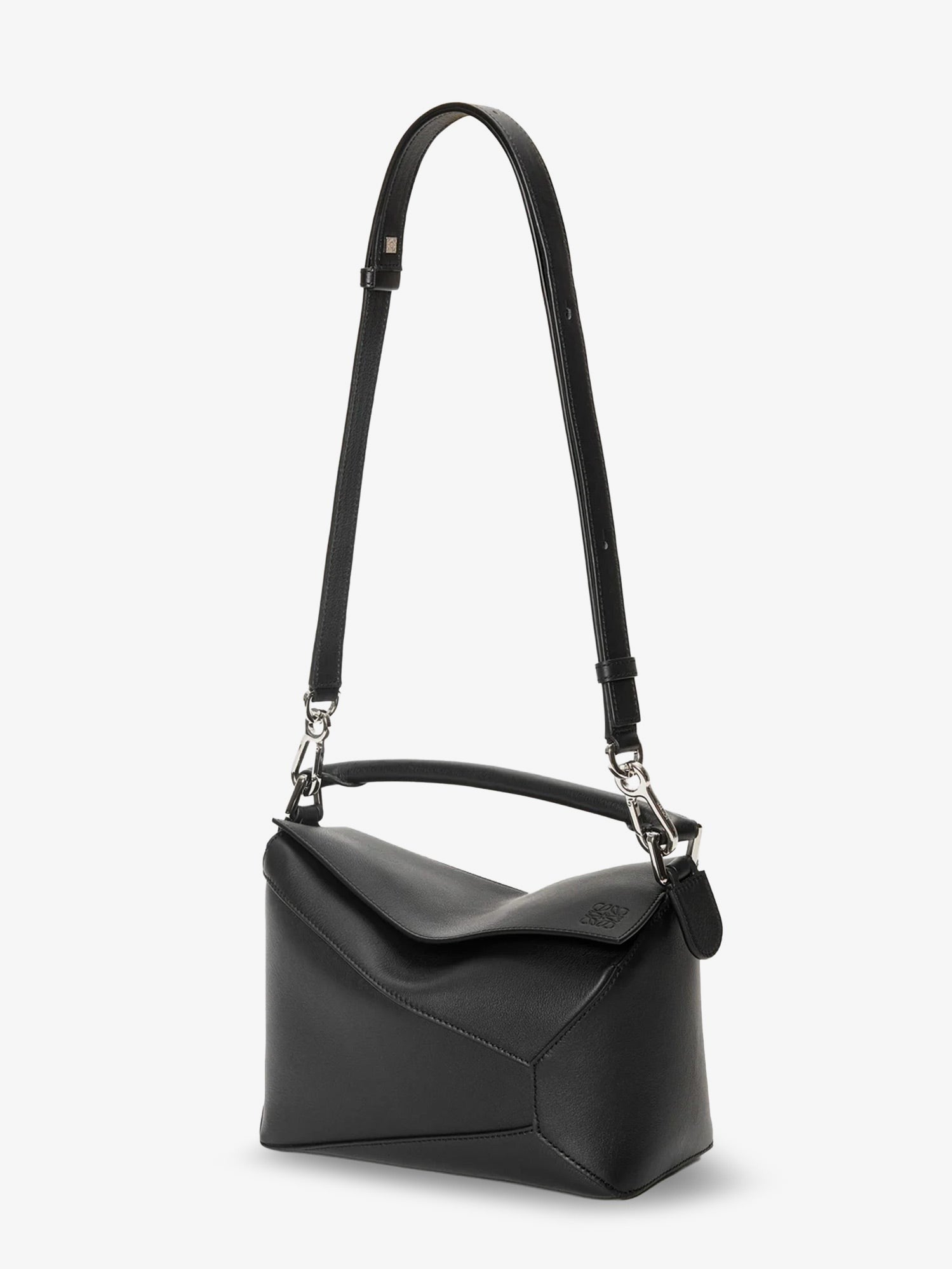 LOEWE - Puzzle Edge leather handbag with engraved Anagram logo
