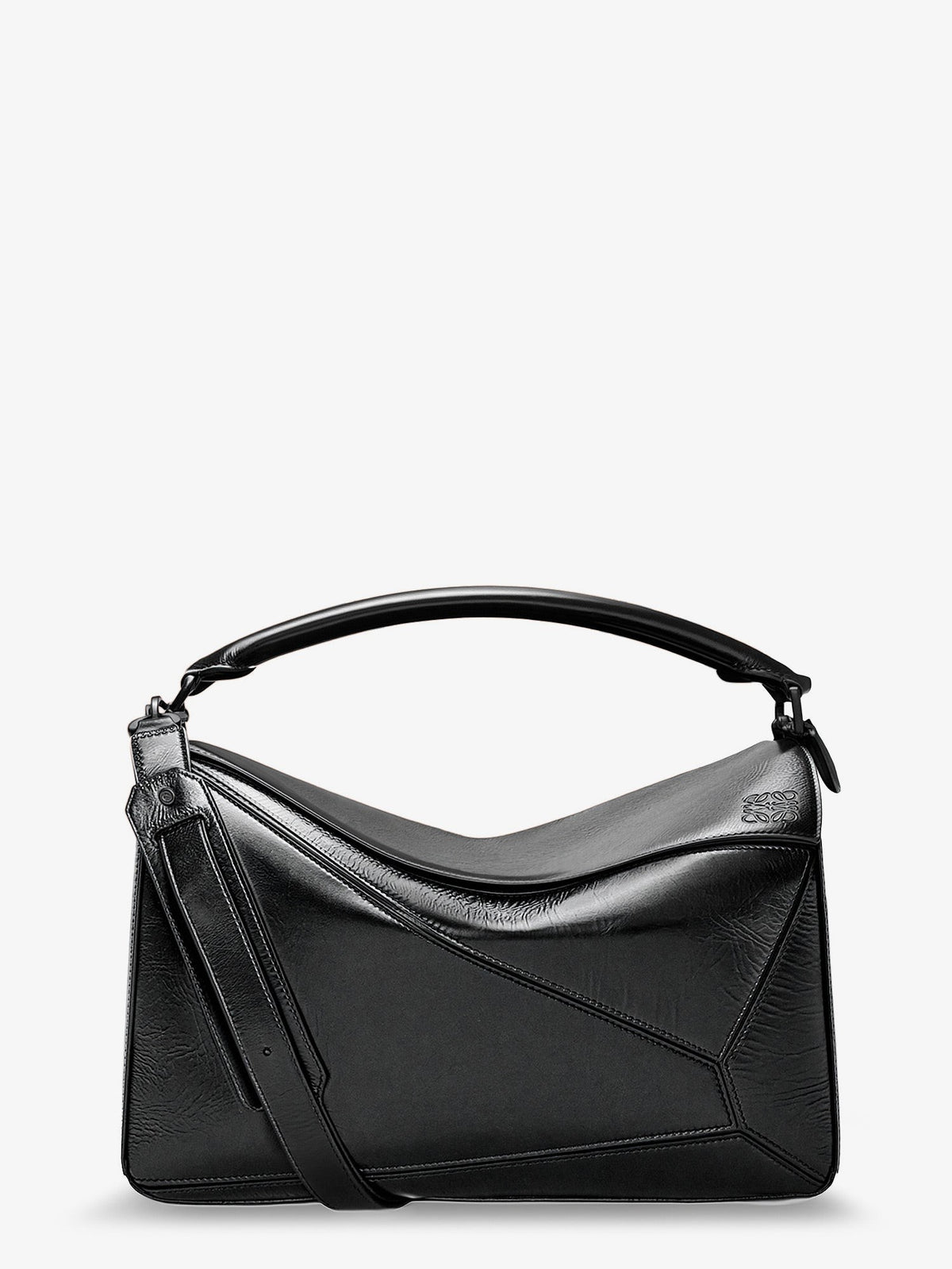LOEWE - Puzzle Large leather bag Black UNI
